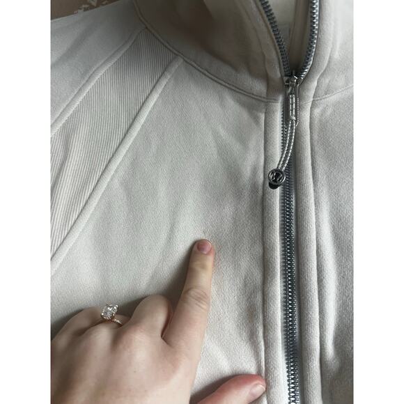 Lululemon Scuba Oversized Funnel Neck Half Zip in Cream - Picture 3 of 6